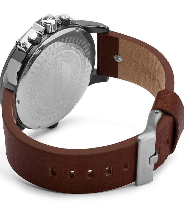 Police_Men_PL.15049JSU/12_Leader_BrownGrey_Leather