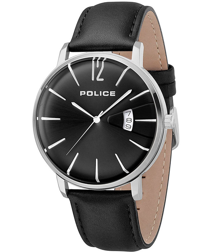 Police_Men_PL.15307JS/02_Virtue_SilverBlack_Leather