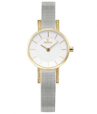 Montres_Obaku_Femme_LYKKE GOLD BI_Acier inoxydable, Mailles